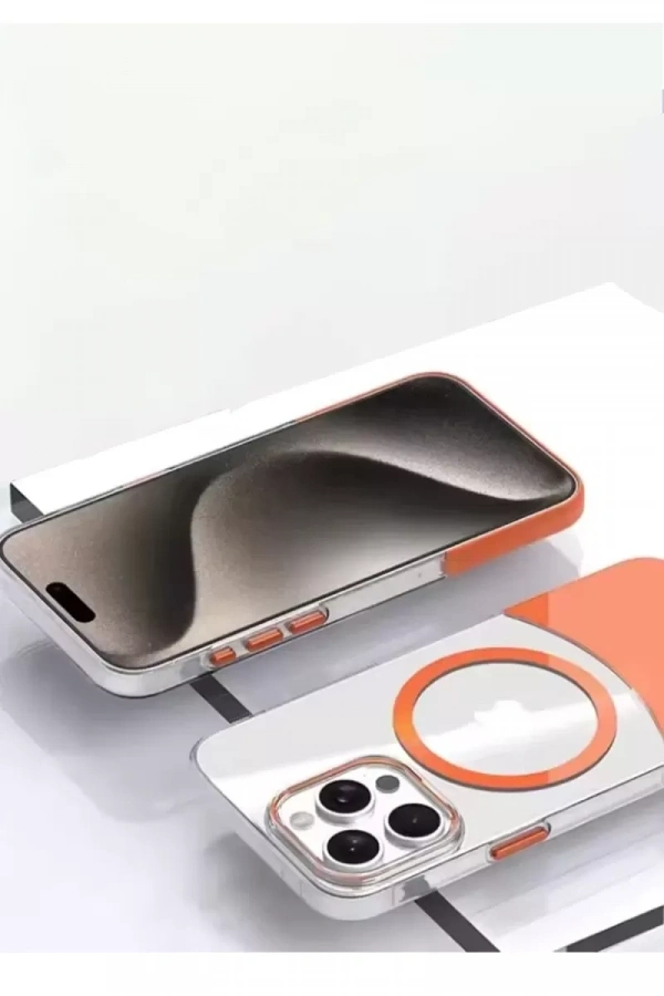 iPhone 15 Pro Max PC Suit Magsafe Kapak - Siyah