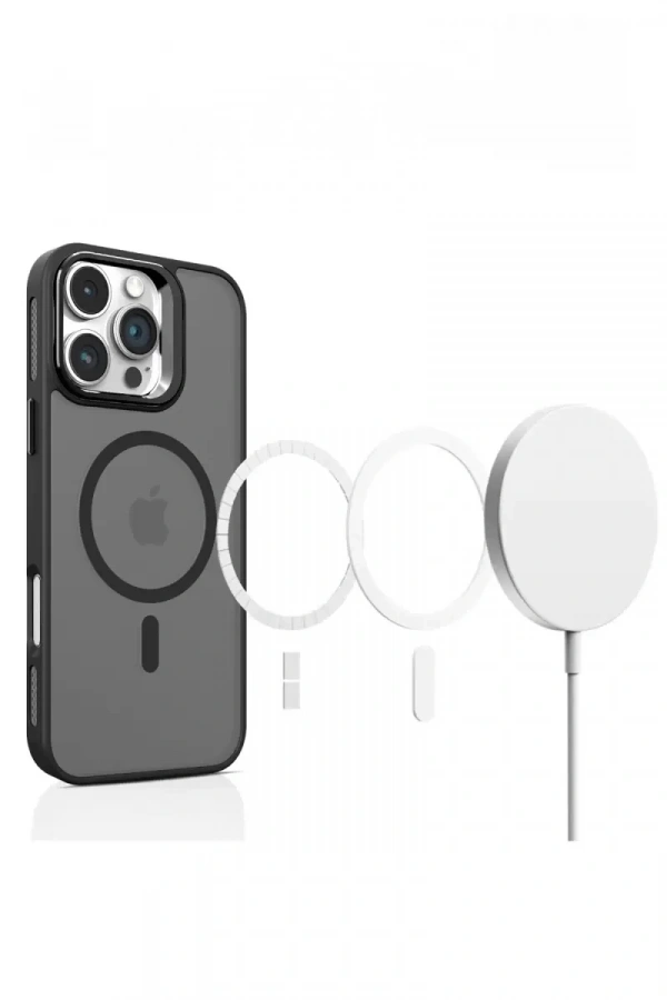 iPhone 16 Plus Flet Lens Magsafe Kapak - Derin Mor