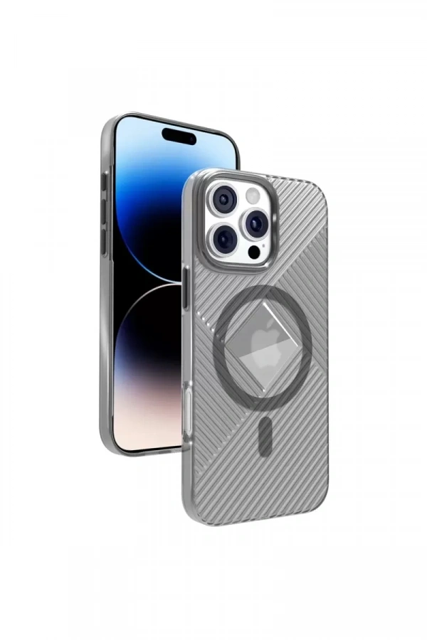 iPhone 16 Pro Max Stella PC Sert Magsafe Kılıf - Siyah
