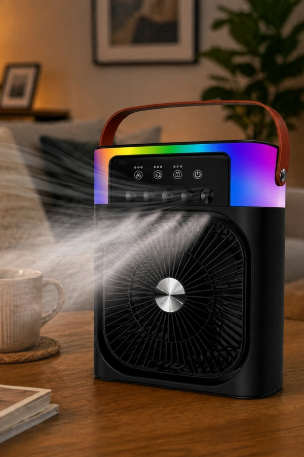 IŞIKLI FAN 5005 SİYAH