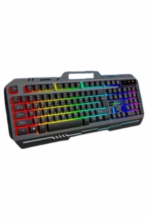 Işıklı  Q Klavye Mouse Seti Siyah   Klavye