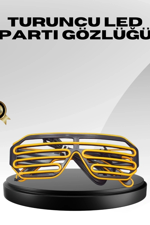 Işıklı Tasarımlı LED Gözlük Eğlence Aksesuarı