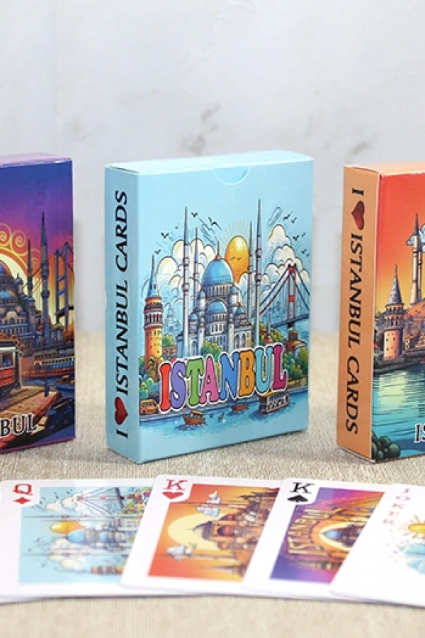 İstanbul Temalı İskambil Oyun Kartı