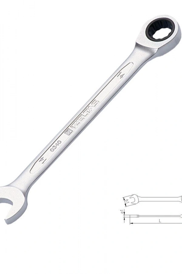 İzeltaş 0340 Cırcır Kombine Anahtar 22 mm