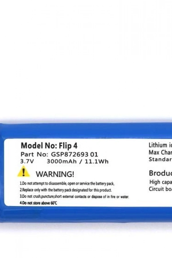 Flip 4 uyumlu 3.7v 3000 mah Soketli Batarya