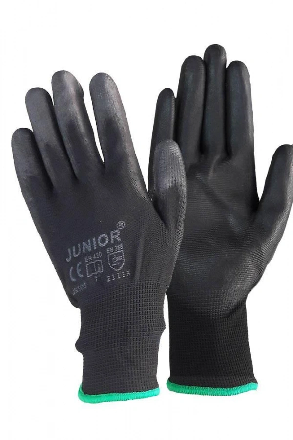 Junior JN1017 Siyah Pu Eldiven 8 No