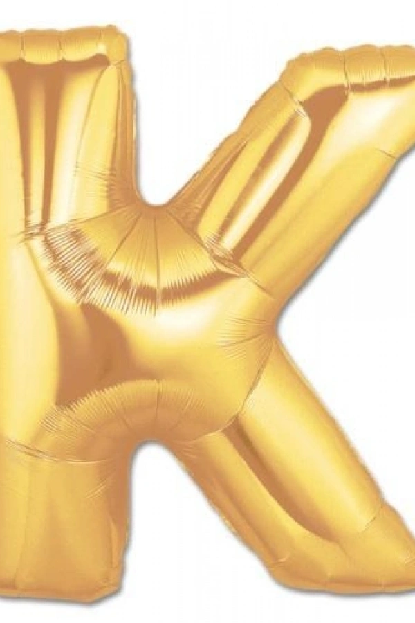 K Harf Folyo Balon Altın Renk  40 inç