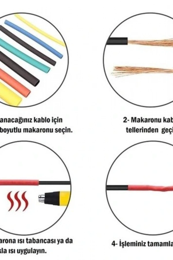 Kablo Koruyucu Makaron Seti 560 Parça