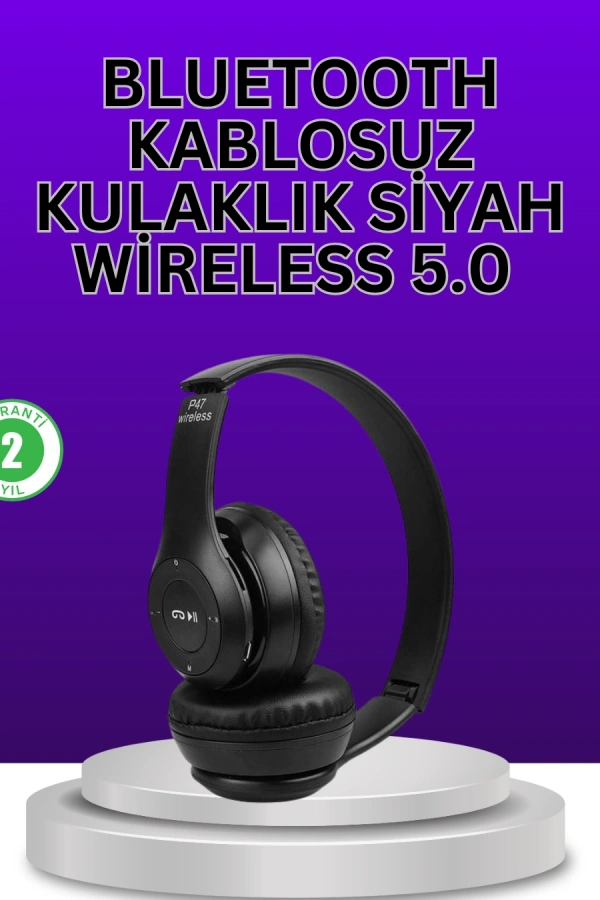 Kablolu & Kablosuz Kullanım Seçeneği Sunan Stereo Bluetooth Kulaklık