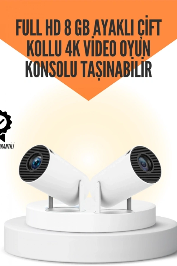 Kablosuz 4K Projeksiyon – Wi‑Fi 6 & Bluetooth 5.0 ile Oyun ve Uygulama Merkezli