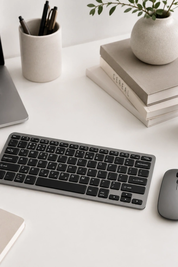 Kablosuz Bluetooth Klavye Mouse Seti Şarjlı Tablet Laptop Uyumlu