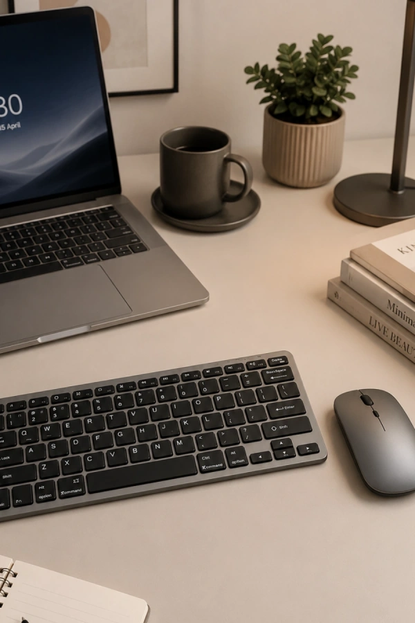 Kablosuz Bluetooth Klavye Mouse Seti Şarjlı Tablet Laptop Uyumlu