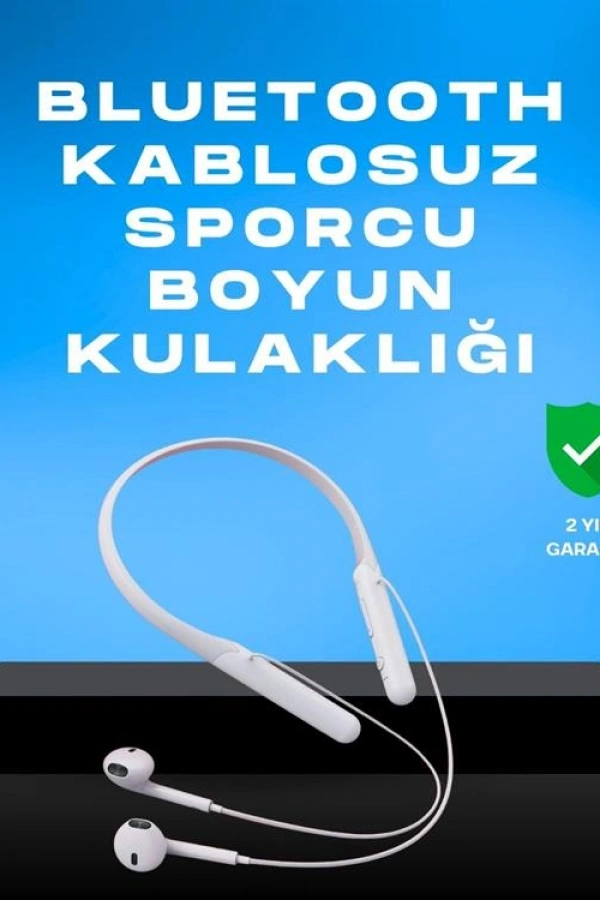 Kablosuz Bluetooth Kulaklık – Boyun Askılı, 100 Saat Pil Ömrü