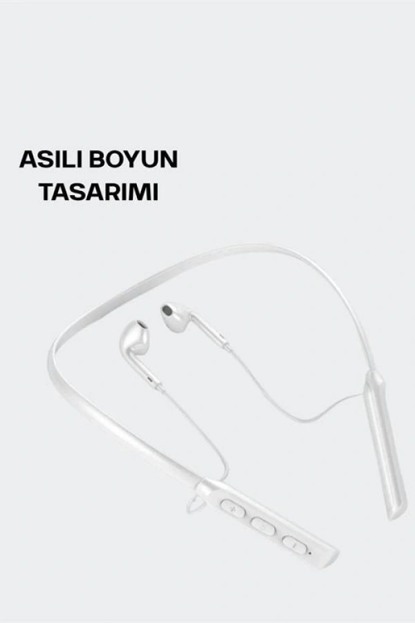 Kablosuz Bluetooth Kulaklık – Boyun Askılı, 100 Saat Pil Ömrü