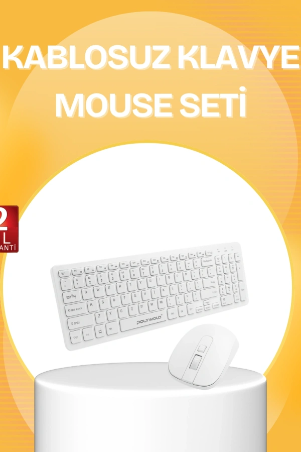 Kablosuz Klavye Mouse Takımı - Ergonomik, Sessiz ve Enerji Tasarruflu