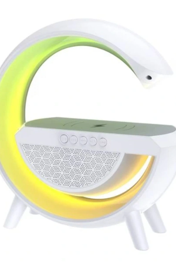 Kablosuz Şarj Standlı RGB Hoparlör