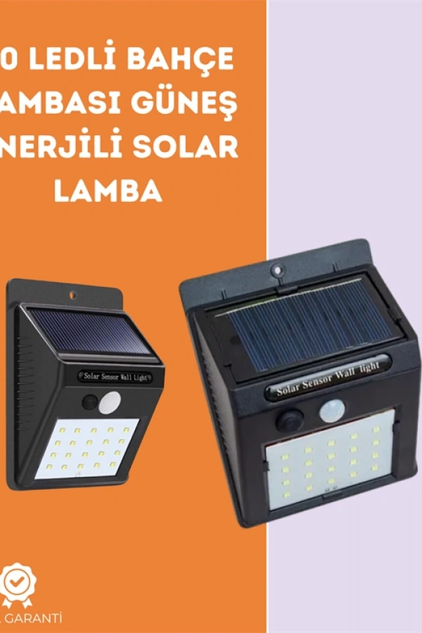 Kablosuz Solar LED Lamba | Bahçe, Veranda, Merdiven Işığı, Otomatik Aç-Kapa Sensörlü