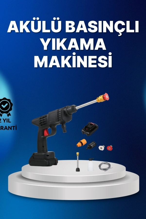Kablosuz Taşınabilir Basınçlı Yıkama Tabancası Köpük Şişeli