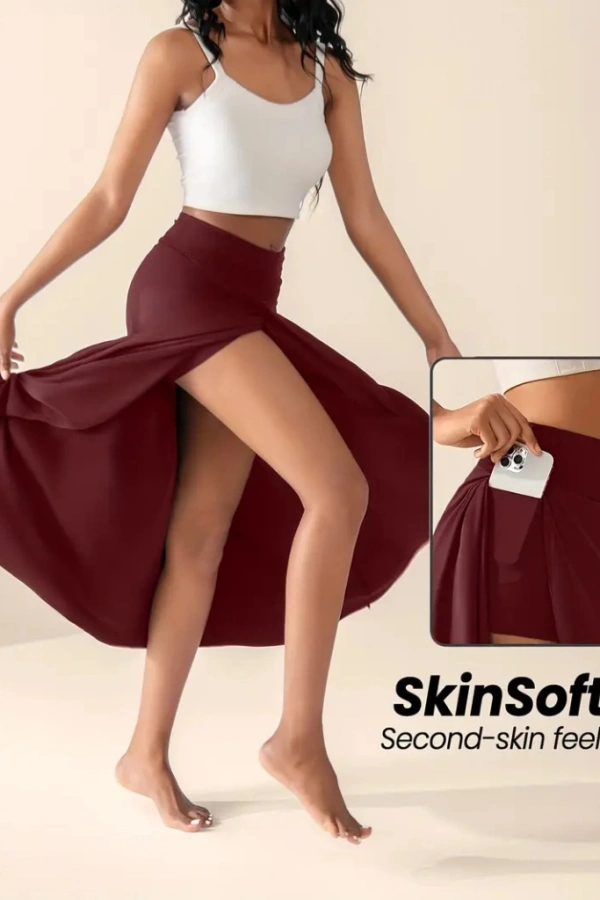 Kadın Cep Detay Taytlı Sandy Etek