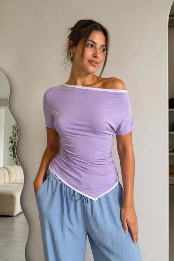 Kadın Düşük Omuz Bluz