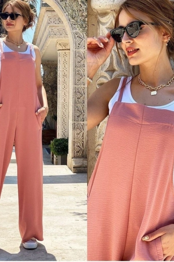 Kadın İp Askılı Atlet Detay Aerobin Salaş Tulum