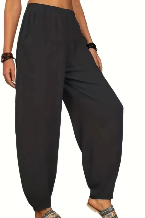 Kadın Yüksek Bel Cep Detaylı Pantolon