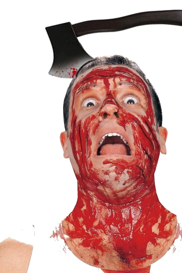 Kafaya Saplanmış Kanlı Balta Şaka Tacı