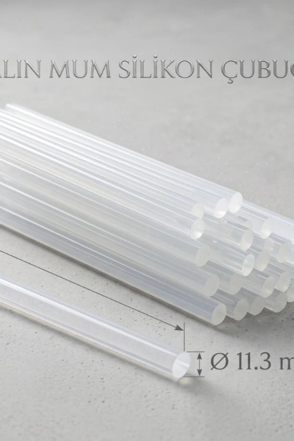 Kalın Mum Silikon Çubuğu - 11.3 mm - 1 Kilogram