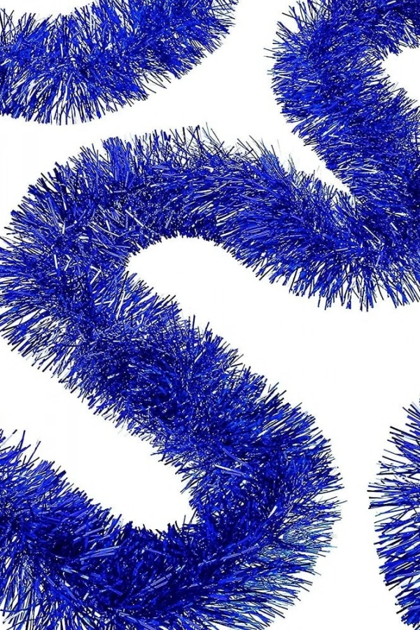 Kalın Simli Parti Süsü 2 Metre Mavi