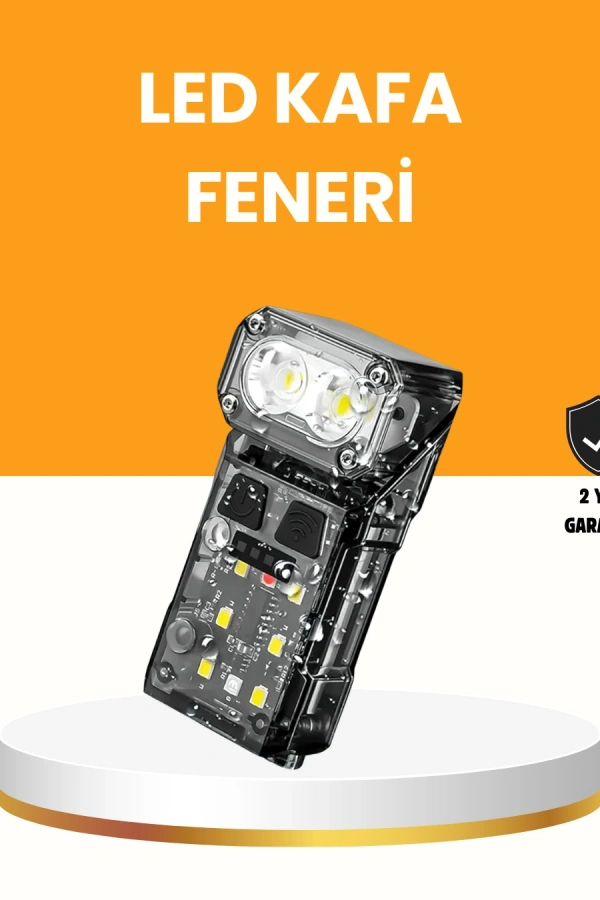 Kamp ve Outdoor İçin LED Far 10 Saat Pil Sensörlü Manyetik