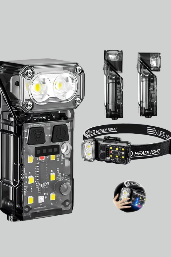 Kamp ve Outdoor İçin LED Far 10 Saat Pil Sensörlü Manyetik