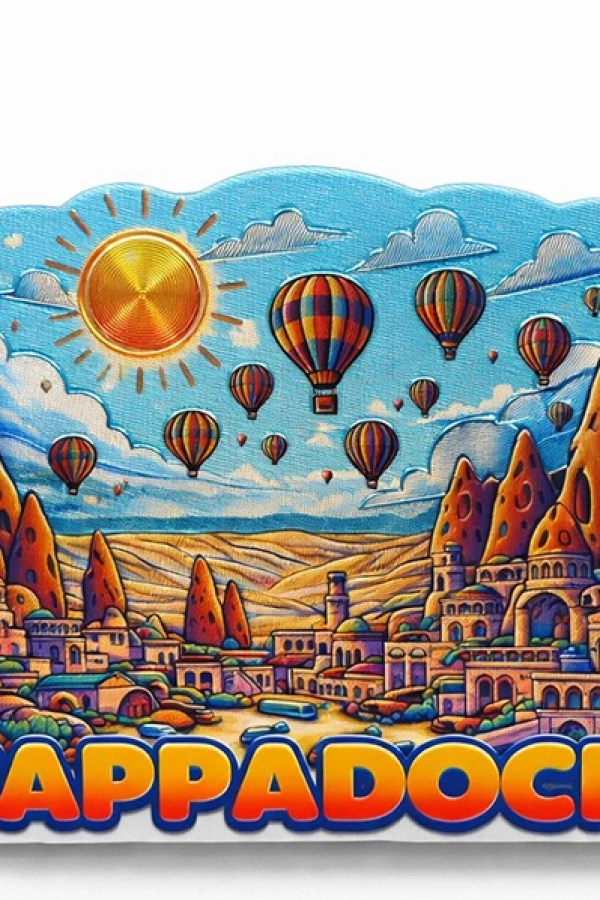 Kapadokya Temalı Silikon Buzdolabı Magneti Model 5