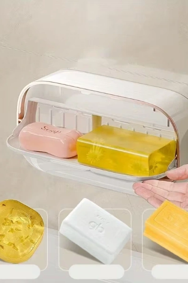 Kapaklı Ve Drenaj Bölmeli Duvara Monte Sabunluk