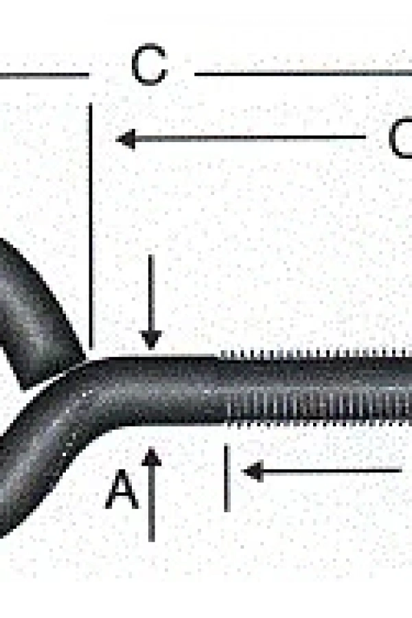Kapalı Metrik Kanca M5 / 21x80 - 100 Adet