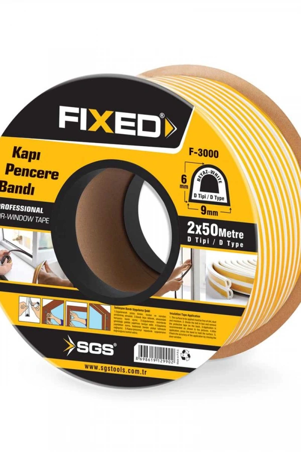 KAPI PENCERE BANDI (BEYAZ) 2*50 MT