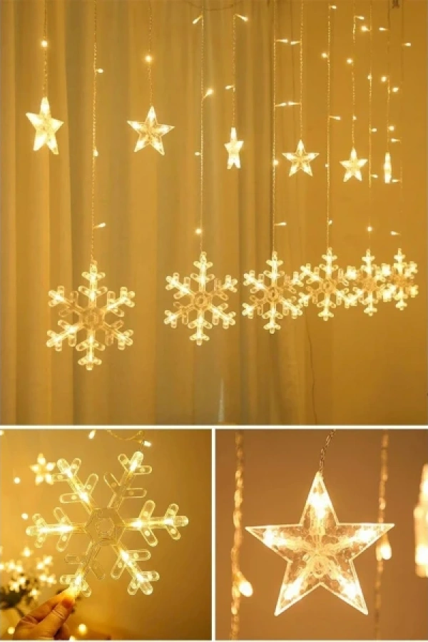 Kar Tanesi Perde LED