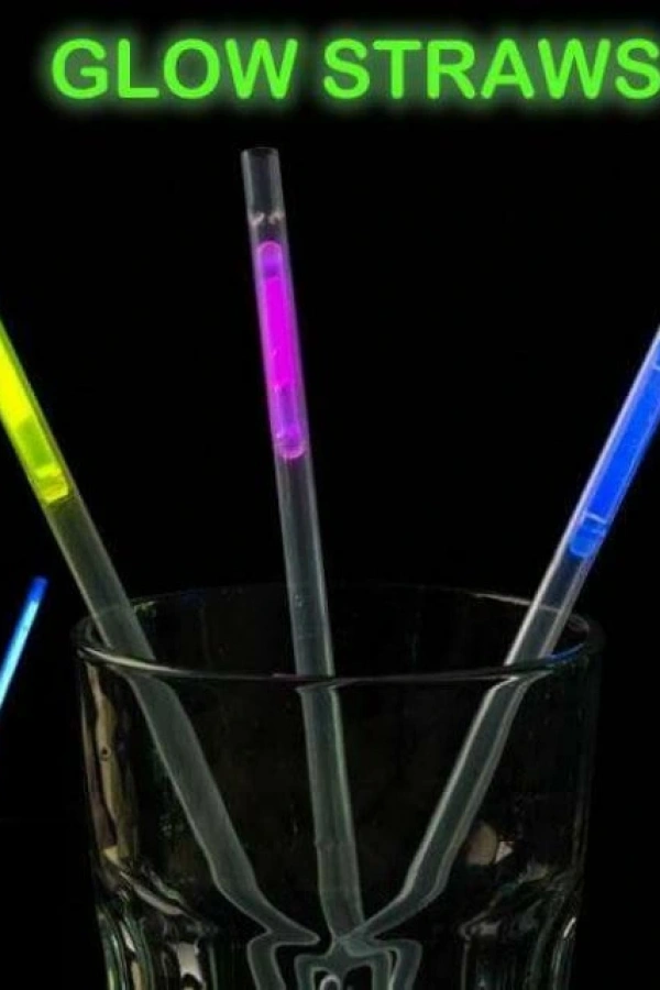 Karanlıkta Parlayan Glow  Fosforlu Pipet 3 Renk 3 Adet