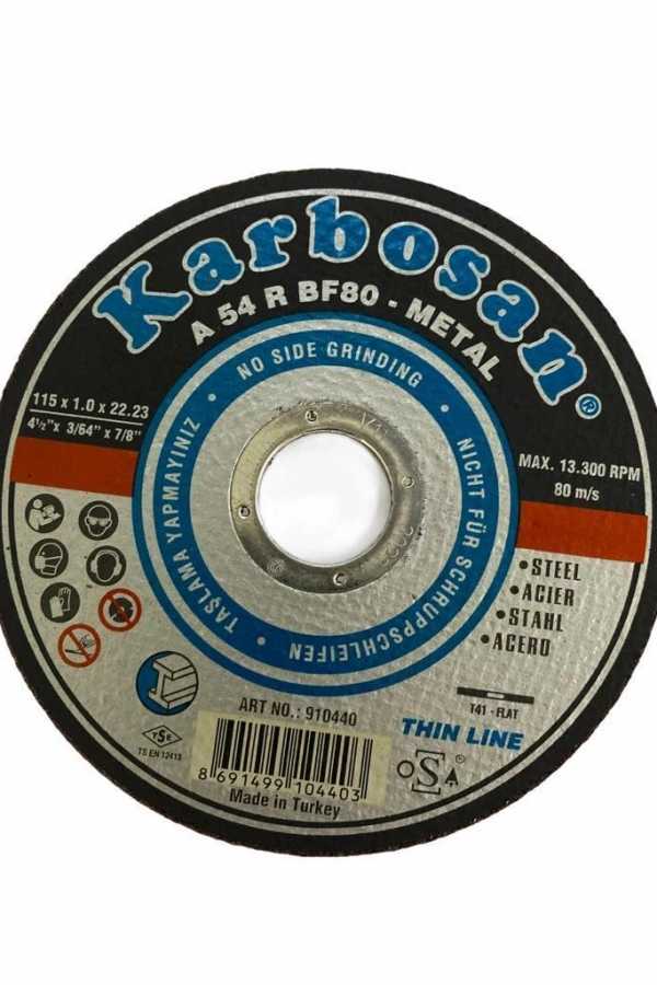 Karbosan 115X1,0X22 Thinline Metal Kesici