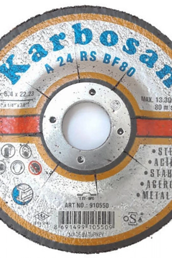 Karbosan Metal Taşlama Diski 115x6,4x22,23