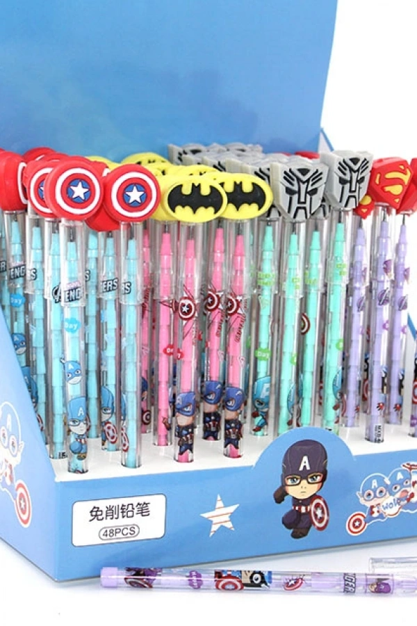 Karışık Kahraman Figürlü Yumurtlayan Kalem Model 3