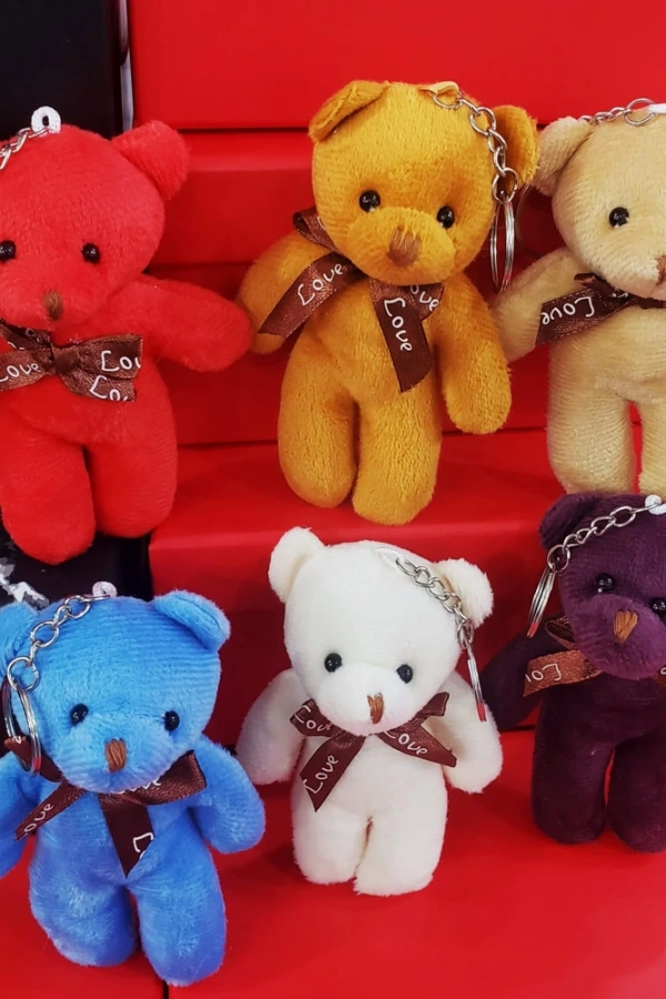 Karışık Renk Ayıcık Anahtarlık