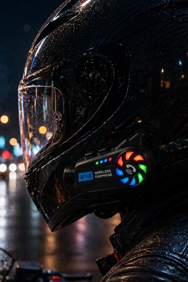 Kask Üstü Kamera Bluetooth Müzik ve Çağrı Özellikli Geniş Açılı Lens