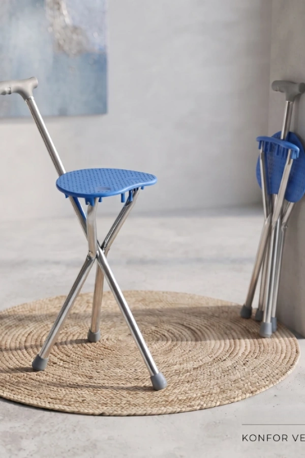 Katlanabilir Baston Sandalye - Oturaklı - 88 cm