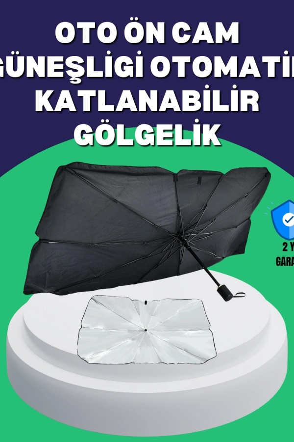 Katlanabilir Oto Güneşlik - 125x65 cm