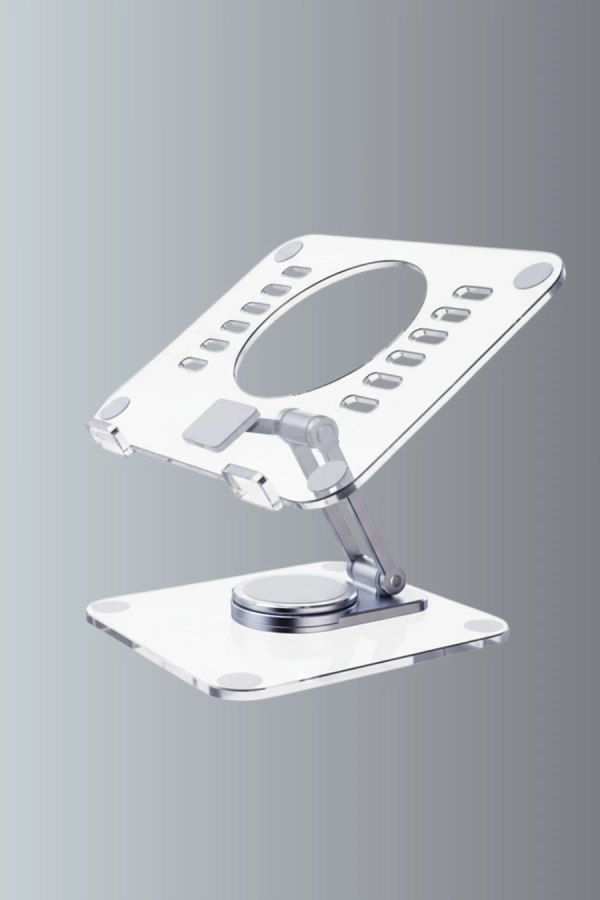 Katlanabilir Tablet Standı Ayarlanabilir Kaymaz Şeffaf Tasarım