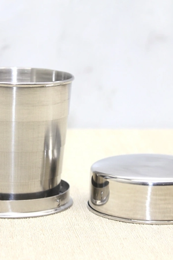 Katlanabilir Tekli Paslanmaz Çelik Shot Bardak - Model 1