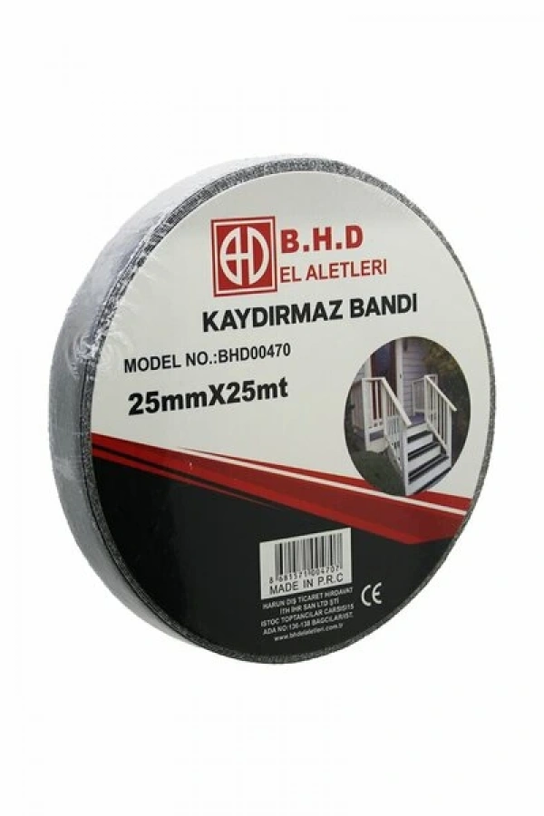Kaydırmaz Siyah Bant 25 mm X 25 mt