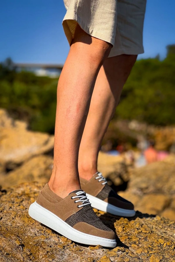 KB-042  Kuback  Bağcıklı Taba Günlük Erkek Ayakkabı