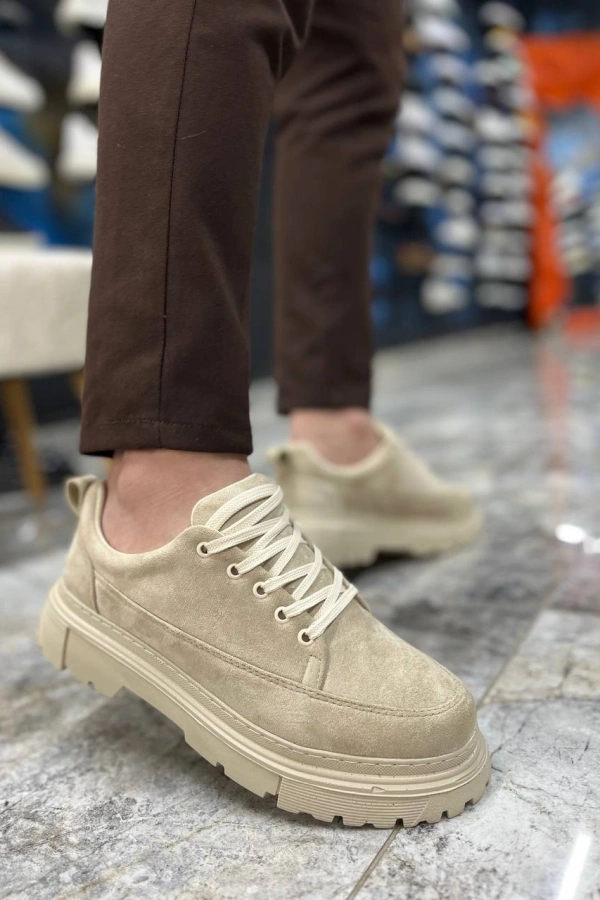 KB-702 Kuback Bej Süet Günlük Erkek Ayakkabı