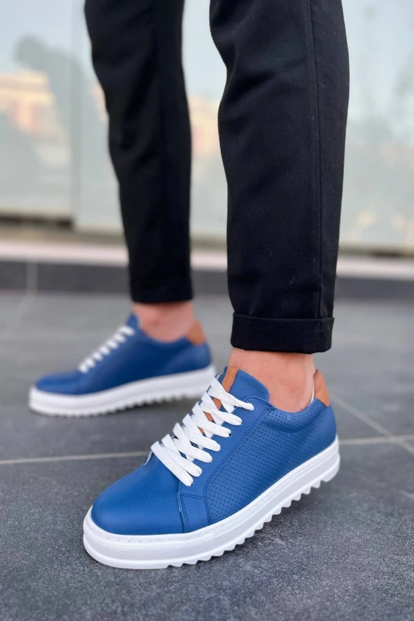 KB-DX2 Kuback Mavi Deri Günlük Erkek Ayakkabı